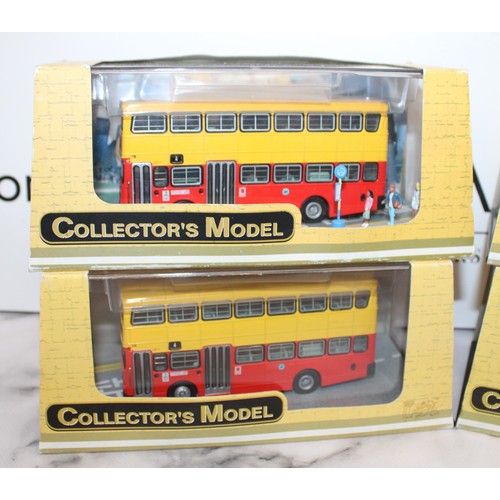 883 - 4 x Boxed C'SM Die-Cast Buses