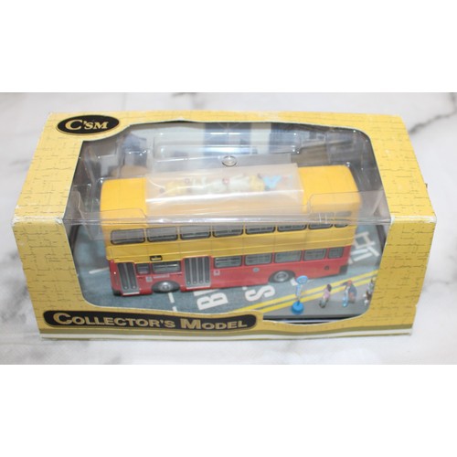 883 - 4 x Boxed C'SM Die-Cast Buses