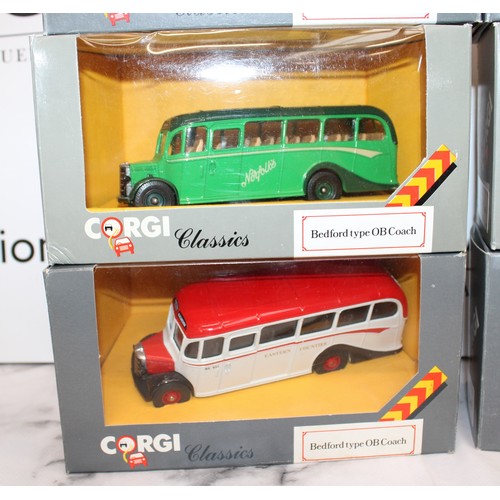 885 - Six Boxed Die-Cast Corgi Classics Coaches