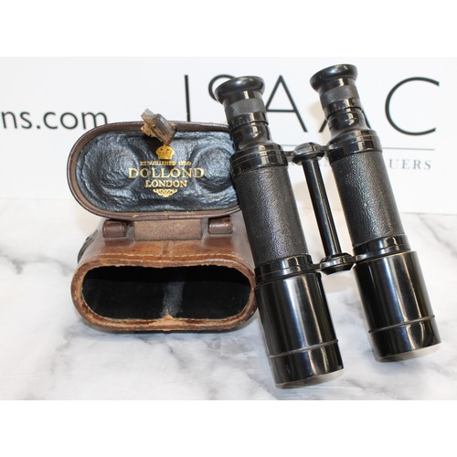 429 - A Pair Of Collectable WW1 Dollond Cased Binoculars