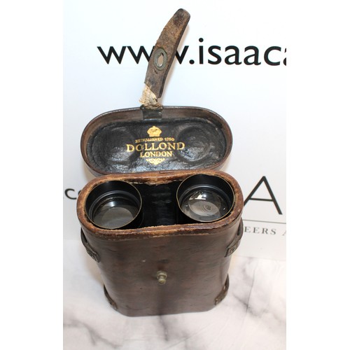 429 - A Pair Of Collectable WW1 Dollond Cased Binoculars