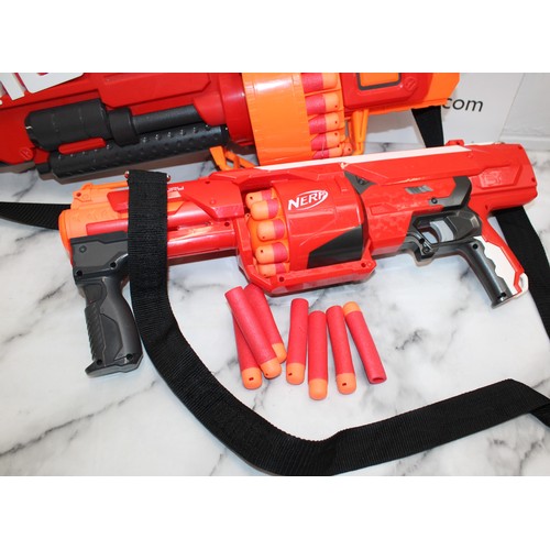 907 - One MEGA MASTODON NERF GUN & One MEGA ROTOFURY NERF GUN