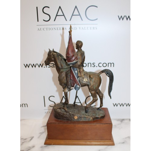 19 - The Franklin Mint Pride Of The South By Jim Ponter Bronze Limited Edition Height 37cm With Certifica... 