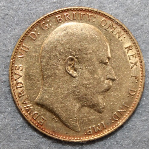 625 - 1909 Gold Full Sovereign Total Weight 8 gms