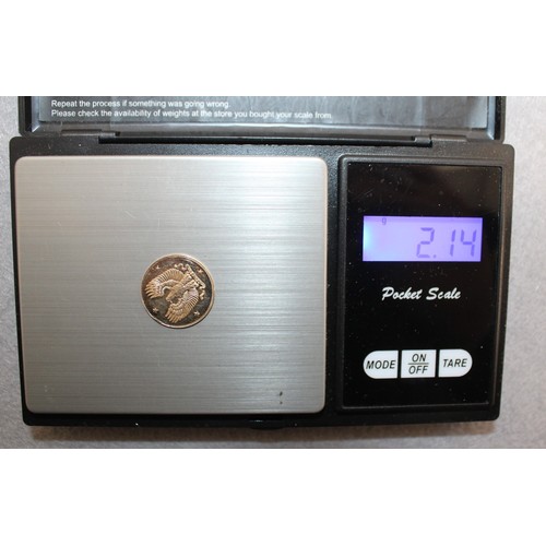 632 - Gold Stamped 585 Coin Total Weight 2.14g