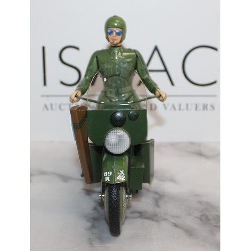 148 - Boxed Franklin Mint The Harley-Davidson*WLA Military Motorcycle Tin Toy Collectable