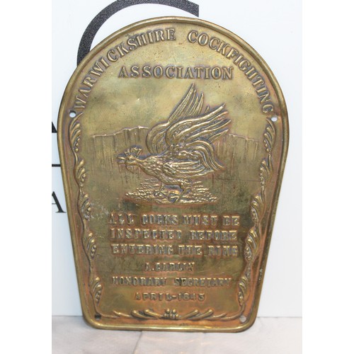 920 - 8 x Brass Collectable Plaques