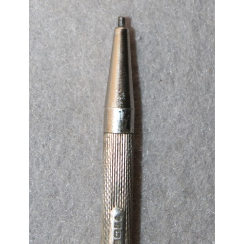 563 - Decorative Small Silver Hallmarked Note Book & Pencil