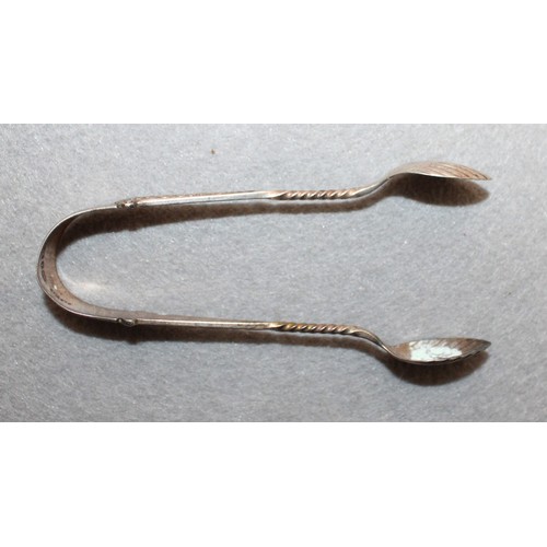 568 - Silver Hallmarked Sugar Tongs