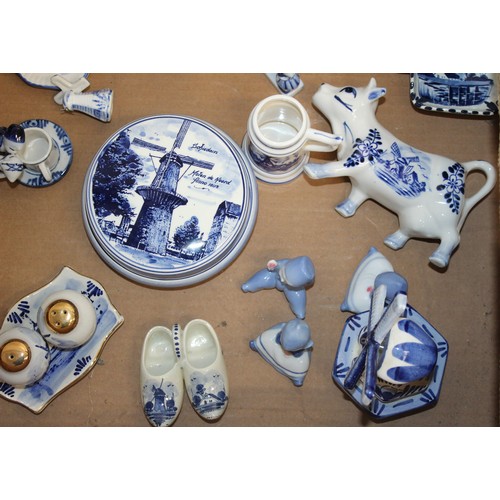 158 - A Selection Of Mainly Dutch Collectable Blue Ceramic Items 
COLLECTION ONLY