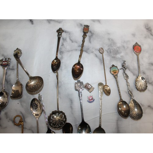 160 - A Large Selection Of Collectable Spoons Most In Display Cases  And Other
Dimensions 43cm x 30cm
COLL... 