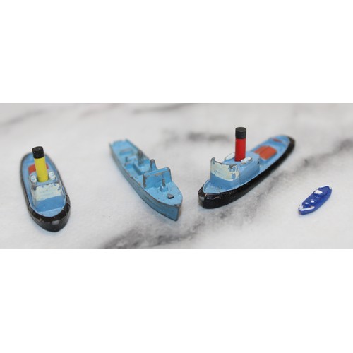 917 - A Selection Of Collectable Tri-ang Model Ships Inc: Aircraft Carriers, Royal Yachts,Tug Boats And So... 