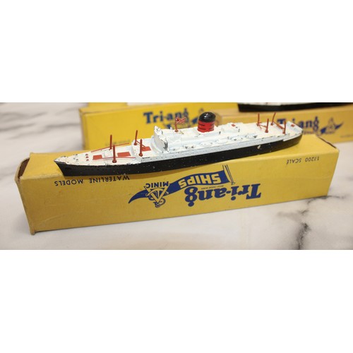 919 - A Selection Of Boxed Collectable Tri-ang Model Ships