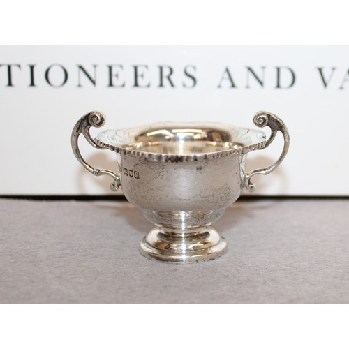 586 - Silver Hallmarked Salt Holder