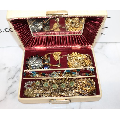 491 - Mixed Jewellery Items In Jewellery Box