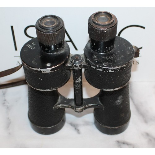 444 - Genuine WWII German Binoculars with Makers Marks