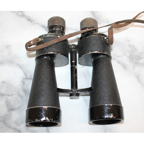 444 - Genuine WWII German Binoculars with Makers Marks