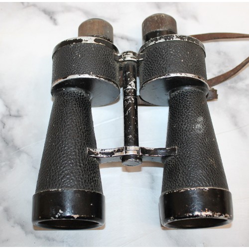 444 - Genuine WWII German Binoculars with Makers Marks