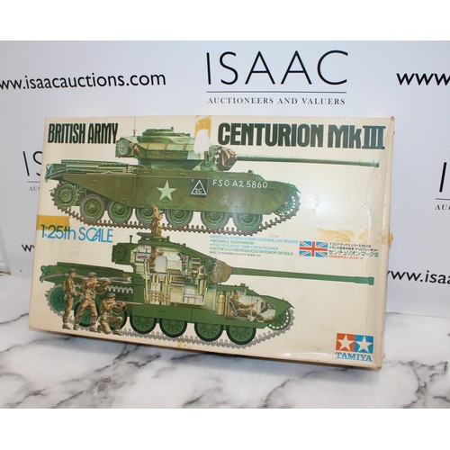 923 - 1 x Boxed Tamiya 1:25 Scale Centurion Mk III Model Tank Kit