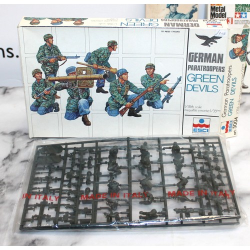 925 - 5 x Boxed TAMIYA & ESCI Military Models