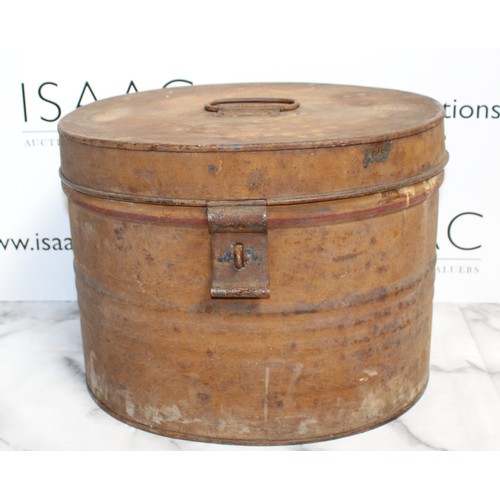 23 - Antique Tin Hat Box