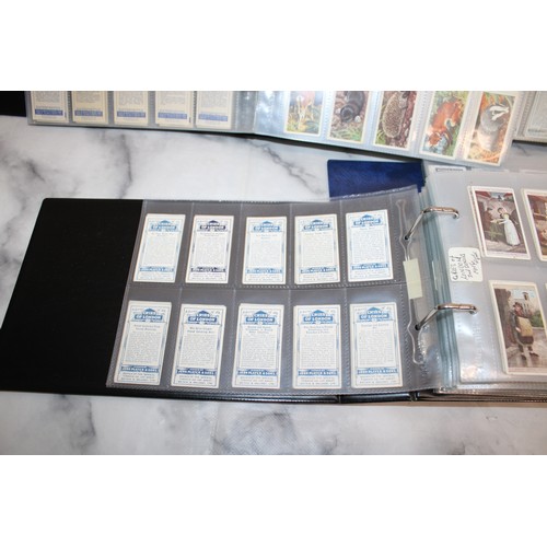 32 - Large Quantity Of Collectable Cigarette Picture Cards Etc 5 x Folders...