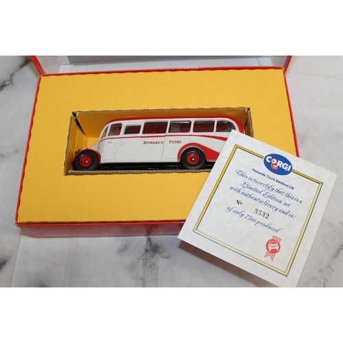 711 - Boxed CORGI Limited Edition Bedford OB Coach Howard's Tours D949/23