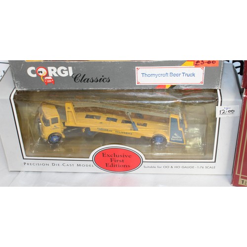 726 - 4 x Collectable Die-Cast Models Inc-Exclusive First Editions Swift's Services Transporter 13002/CORG... 