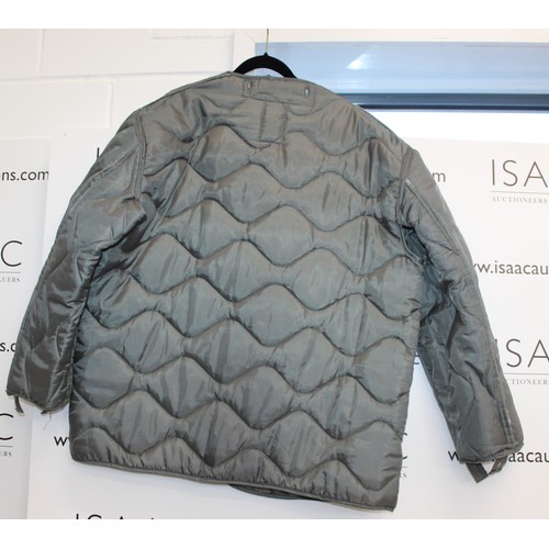 345 - Army Green Quilted Jacket XL