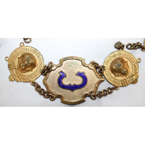 61 - Collectable Vintage Masonic Decorative Belt Insignia...