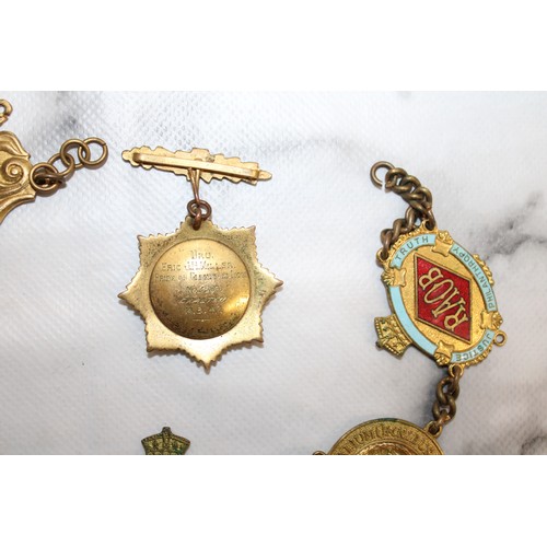 518 - Collectable Vintage Masonic Decorative Belt Insignia & Badge