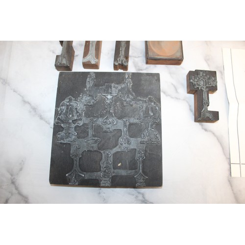 64 - Hyders Ltd Printing Blocks For Artistic Wrought Ironwork...