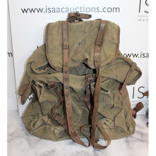 346 - 2 x Military Ridged Back Rucksacks