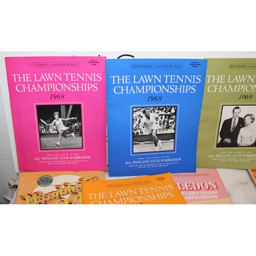 685 - Quantity Of Collectable Magazines/ Programmes Wimbledon & The Lawn Tennis Championships Between 1966... 