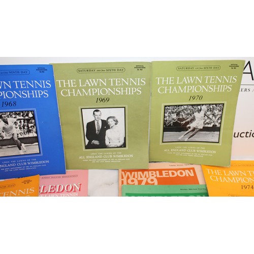 685 - Quantity Of Collectable Magazines/ Programmes Wimbledon & The Lawn Tennis Championships Between 1966... 