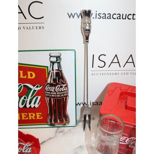 68 - Collection Of Coca Cola Items Inc- Ice Bucket/Glasses/Sign/Bottle Opener Boxed Etc
Collection Only...