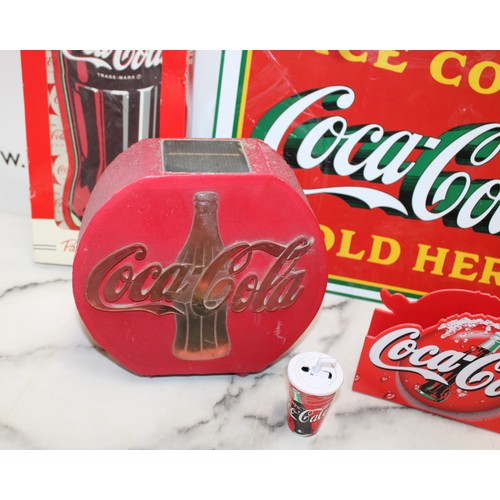 68 - Collection Of Coca Cola Items Inc- Ice Bucket/Glasses/Sign/Bottle Opener Boxed Etc
Collection Only...