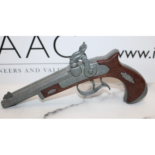 78 - 2 x Reproduction Deringer Double Barrel Cap Guns...