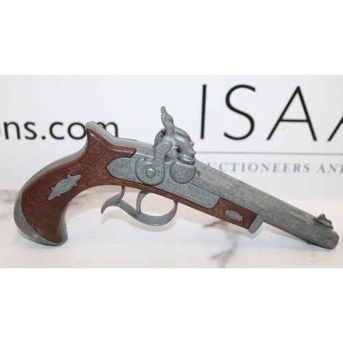 78 - 2 x Reproduction Deringer Double Barrel Cap Guns...