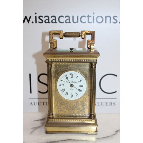 257 - CHARLES FRODSHAM Carriage Clock With Key
COLLECTION ONLY