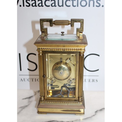 257 - CHARLES FRODSHAM Carriage Clock With Key
COLLECTION ONLY