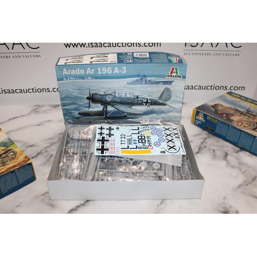 771 - 3 x Boxed ITALERI Model Kits