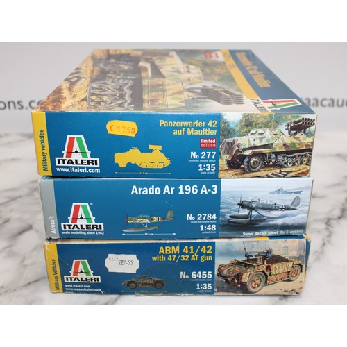 771 - 3 x Boxed ITALERI Model Kits