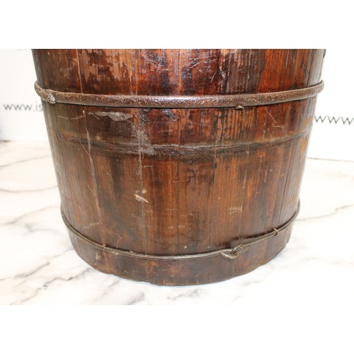 4 - A Collectable Wooden Well Bucket H:52cm D:36cm