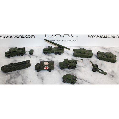 803 - Selection Of Dinky Toys & Dinky Supertoys Military Vehicles