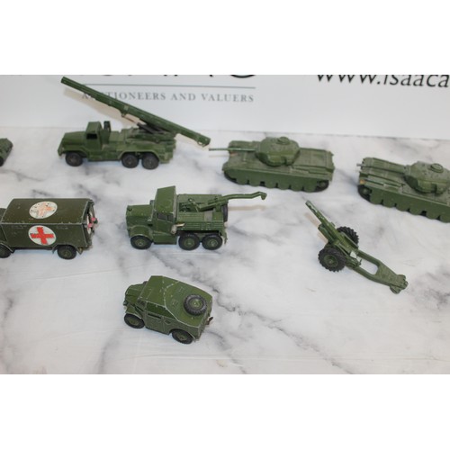 803 - Selection Of Dinky Toys & Dinky Supertoys Military Vehicles