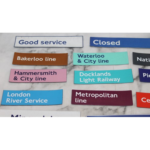 282 - A Selection Of London Transport Magnetic Signs