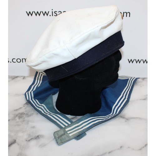 305 - Bundeswehr Hat Sailor Boatman Hat & Russian Navy Sailors Seaman Uniform Collar