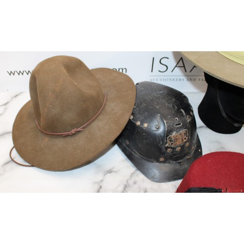 306 - Selection Of Military & Other Hats Various Conditions