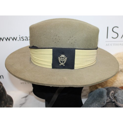 306 - Selection Of Military & Other Hats Various Conditions